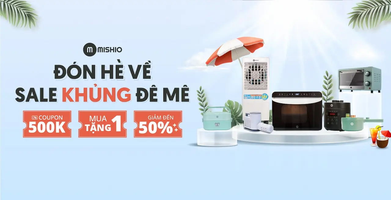 Mishio là thương hiệu Việt Nam ra đời 2017 kinh doanh các sản phẩm, vật dụng trong gia đình