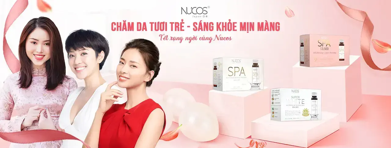 Nucos Nhật Bản Là 1 Thương Hiệu Mỹ Phẩm Hàng Đầu Với Các Dòng Sản Phẩm Được Yêu Chuộng Như Nucos Spa, Nước Uống Collagen, Viên Uống Collagen Trắng Da Chống Nắng.