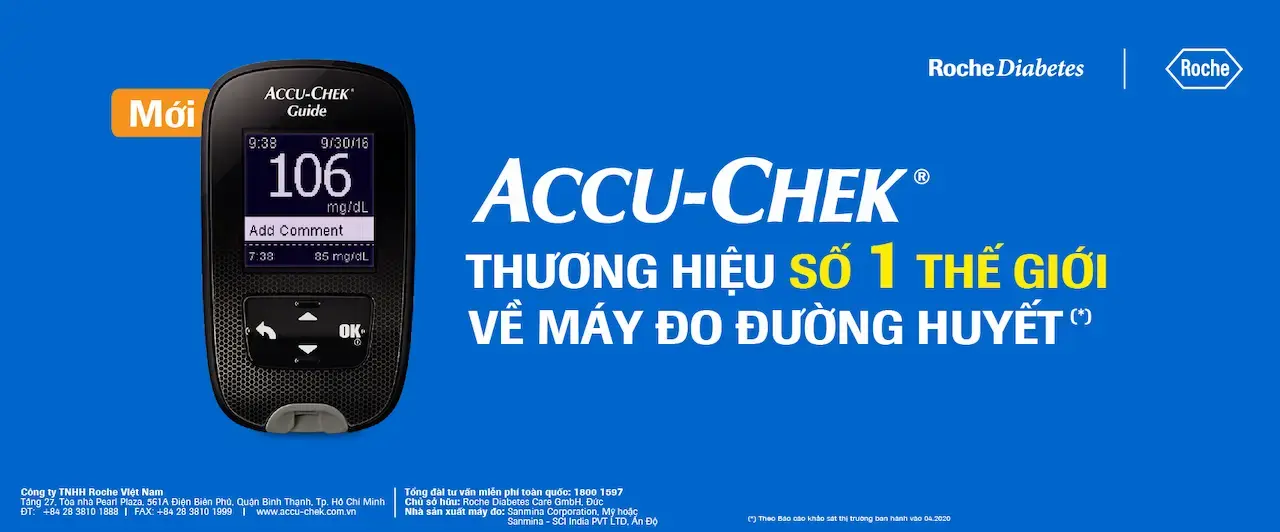 Accu-Chek 1 Thương hiệu máy đo đường huyết đến từ Đức nhập khẩu bởi công ty TNHH Roche Việt Nam