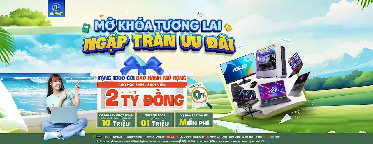 AnPhat An Phát Computer cũng 1 đối tác bán hàng danh dự được nhiều nhãn hàng máy tính, thiết bị điện tử lớn trên thế giới “chọn mặt gửi vàng”