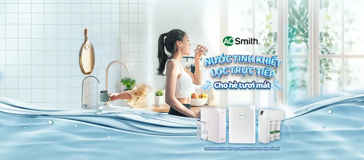 AOSmith A. O. Smith – Thương hiệu hơn 150 năm từ Mỹ, nhà sản xuất giải pháp xử lý nước sạch và nước nóng hàng đầu thế giới.