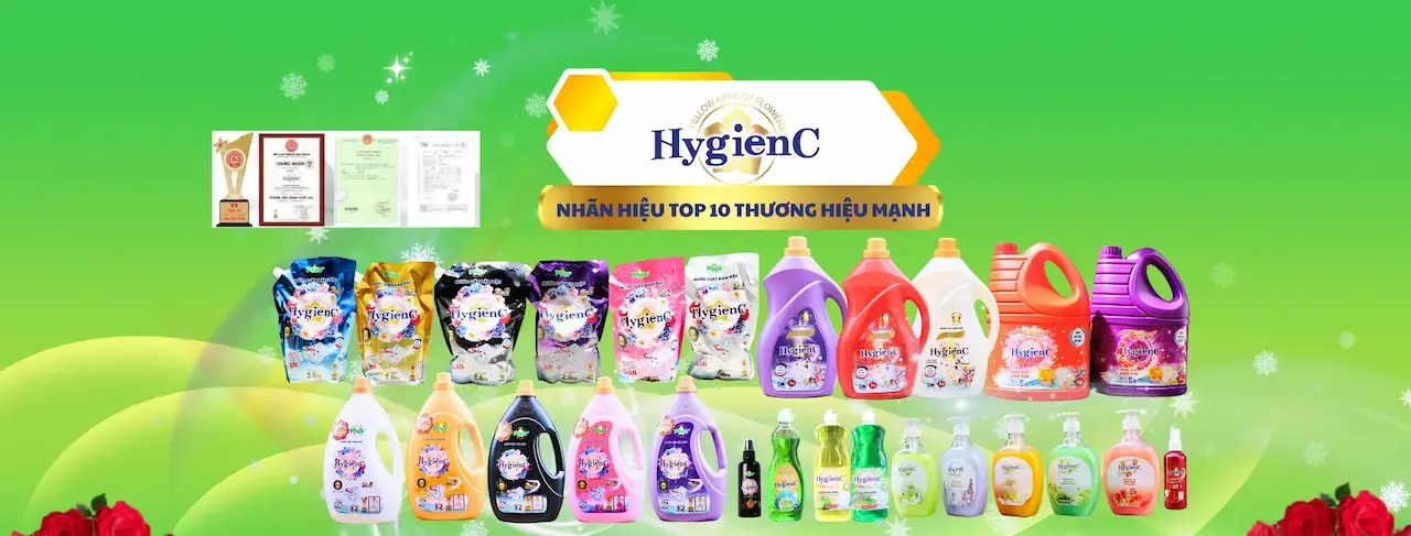 HygienC 1 thương hiệu Việt được bảo hộ đăng ký độc quyền tại Việt Nam | Nước giặt xả – Lau sàn – Nước rửa chén …
