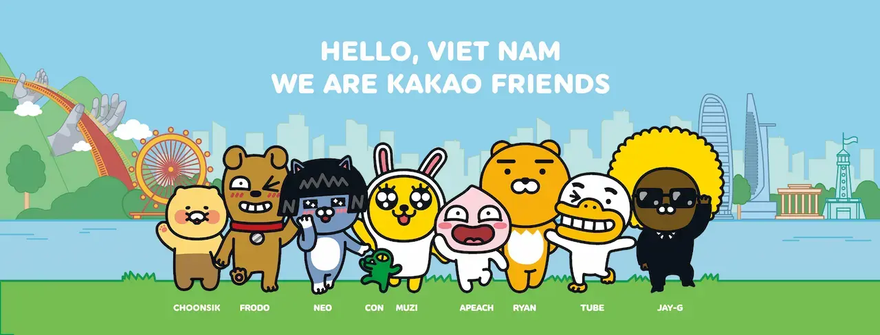 Kakaofriends Ko&Co là đại lý phân phối độc quyền Kakao Friends 1 thương hiệu lifestyle, quà tặng và đồ chơi Hàn Quốc tại Việt Nam