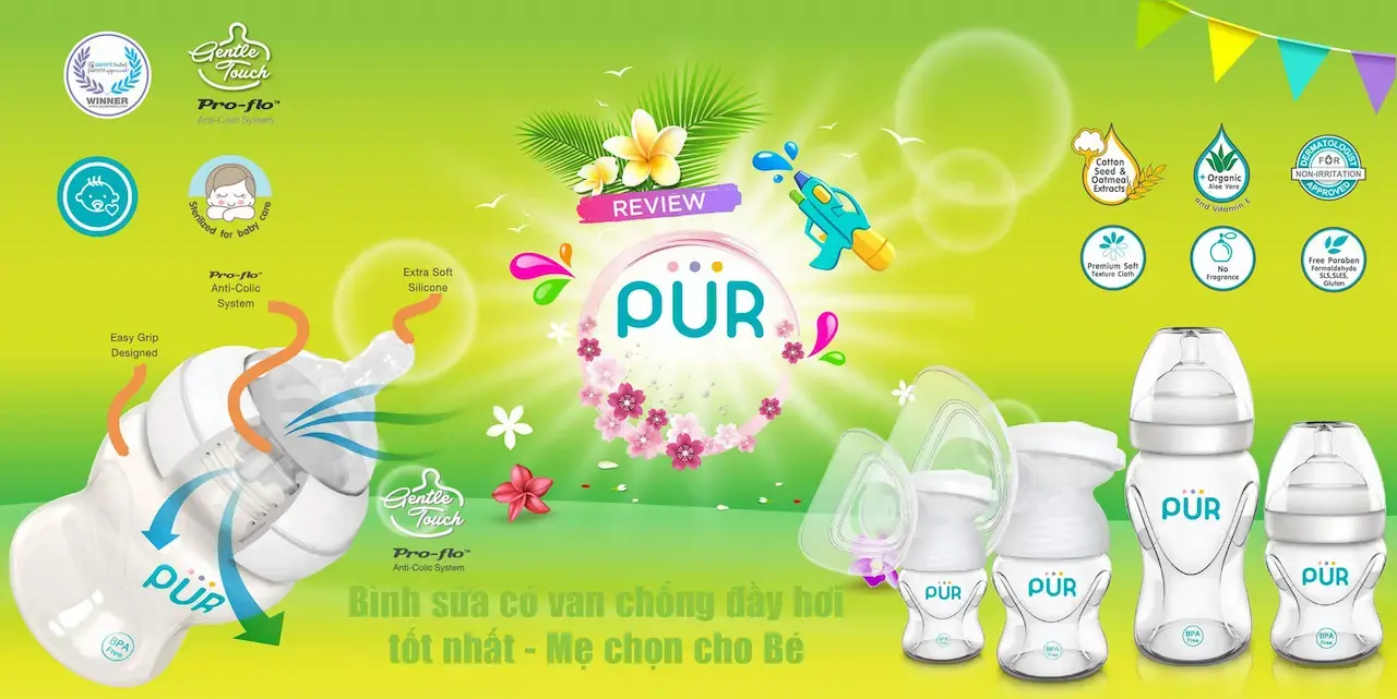 Pur Thương hiệu bình sữa cao cấp Púr sản xuất tại Thái Lan, bán rộng rãi trên 50 quốc gia, đã được Công ty Đình Bách phân phối chính thức tại VN từ 2015