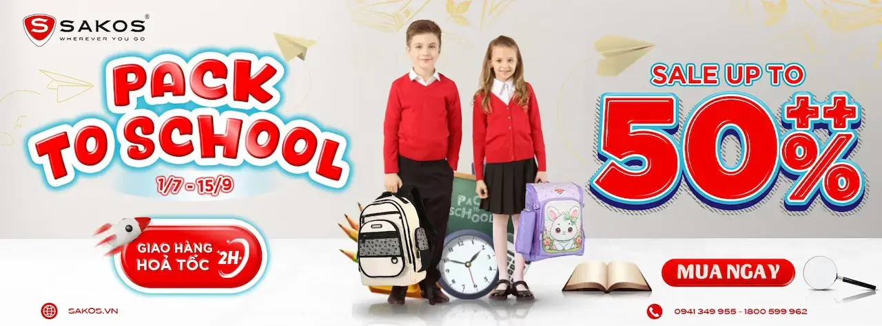 Sakos 30 năm sản phẩm hành lý với công nghệ hiện đại, dây chuyền sản xuất và mẫu mã được chuyển giao từ tập đoàn Sakostyle (Hoa Kỳ).