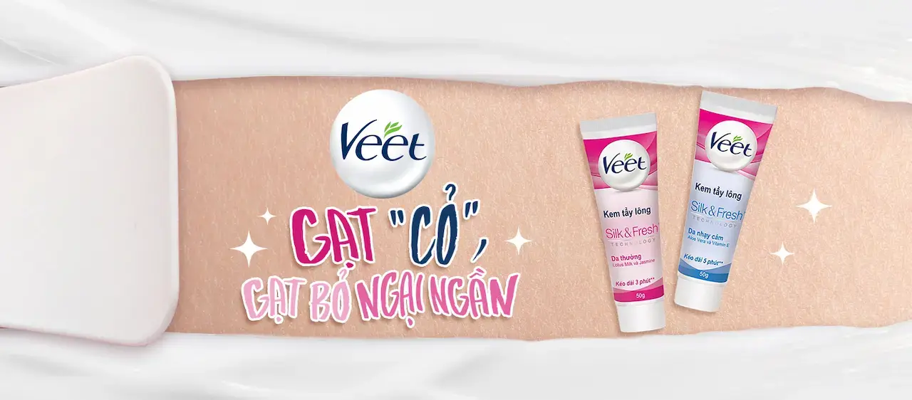 Hãy Veet ngay khi “cỏ” khoảng 2mm, dọn “cỏ” dễ dàng và hiệu quả hơn Biển êm, da mượt, Em thỏa sức tỏa chất hè !!!