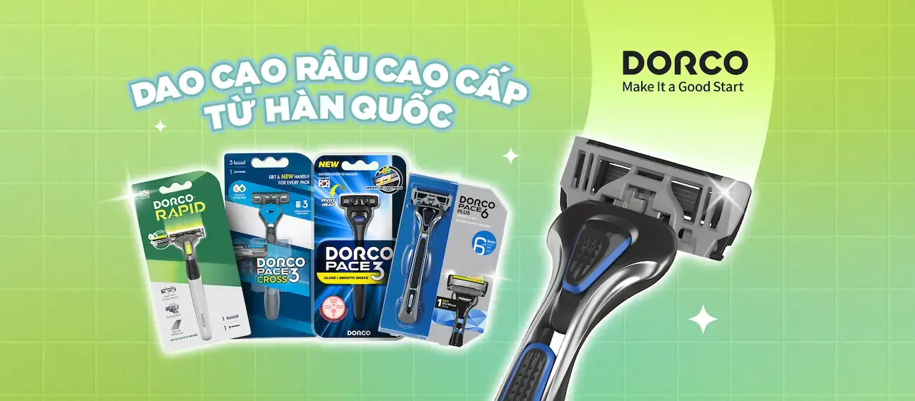 DORCO 1 Dao Cạo Râu Cao Cấp Hàn Quốc không bỏ lỡ những ưu đãi hot và quà tặng cực phẩm từ DORCO x T1 nhé!