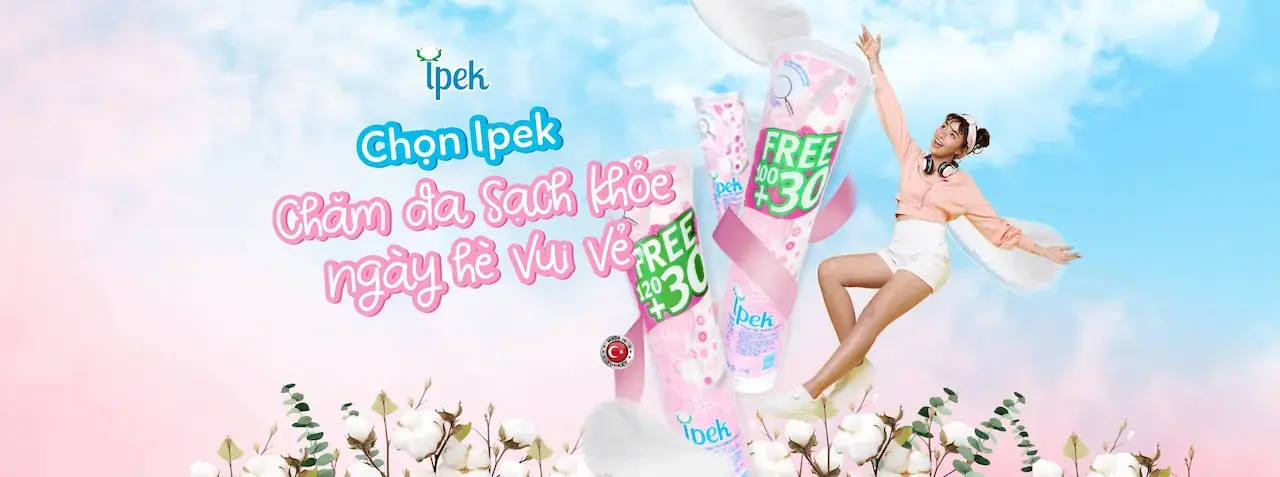 Ipek Bông tẩy trang 100% cotton tự nhiên Made in EU mang đến tay người tiêu dùng những miếng bông chất lượng tốt nhất